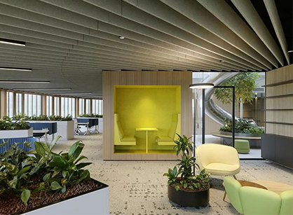 以科学仿生为设计看法的办公室装修设计空间是怎样的——MAM Competence Center母婴用品