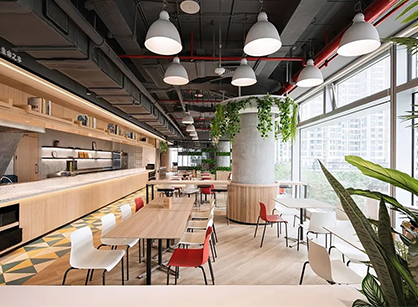 以天涯线为元素的办公装修设计空间是怎样打造的——广州万科办公中心